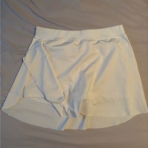 White tennis skirt